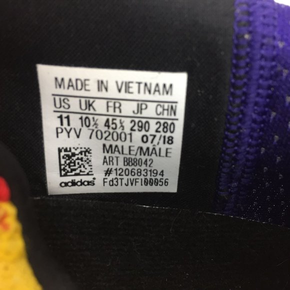 Adidas Solar Hu Glide M Pharrell Williams Supcol Bogold Bgreen BB8042 Mens Size - Picture 9 of 14